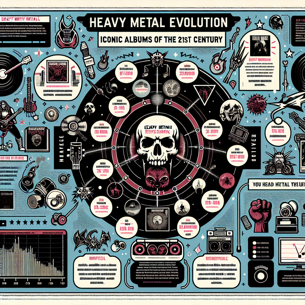 Infographic for Heavy Metal Evolution: Iconic Albums of the 21st Century